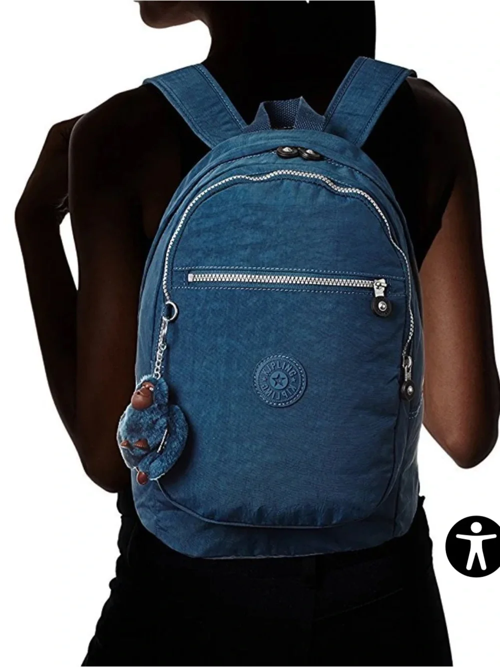 Kipling Challenger 4DX Backpack True Blue Tonal Navy